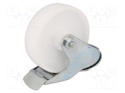 Transport wheel; Ø: 125mm; W: 40mm; H: 156mm; torsional with lock