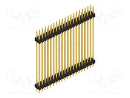 Connector: pin strips; pin header; male; PIN: 40; 2.54mm; THT; 2x20