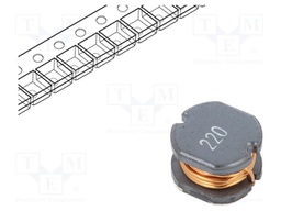 Inductor: wire; SMD; 22uH; 110mΩ; -40÷125°C; ±20%; 1.5A; 7.8x7x5mm