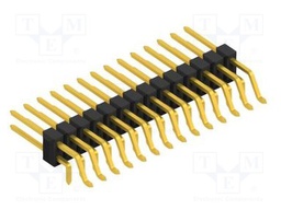 Connector: pin strips; pin header; male; PIN: 28; 2.54mm; SMT,THT