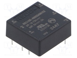 Converter: DC/DC; 10W; Uin: 18÷75V; Uout: 5VDC; Iout: 2A; 1"x1"