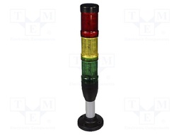Signaller: signalling column; continuous light; Usup: 24VDC; LED