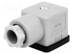 Connector: valve connector; plug; form A; 18mm; female; PIN: 3; mPm