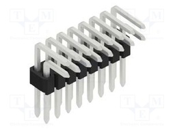 Connector: pin strips; pin header; male; PIN: 16; 1.27mm; THT; 2x8