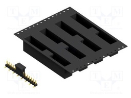 Connector: pin strips; pin header; male; PIN: 15; 2.54mm; SMT; 1x15