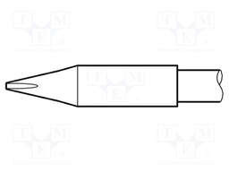 Tip; chisel; 0.8x0.6mm; longlife