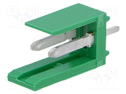 Socket; wire-board; male; AMPMODU MOD I; 3.96mm; PIN: 2; THT; tinned