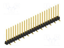Connector: pin strips; pin header; male; PIN: 24; 2.54mm; SMT; 1x24