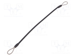 Retaining cable; Plating: PVC; Mat: stainless steel; 200mm