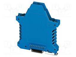 Enclosure base; with FE contact,with terminals; blue; UL94V-0