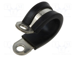 Fixing clamp; Øbundle : 16mm; W: 12mm; stainless steel