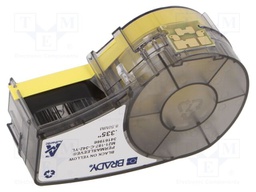 Heat shrink markers; 2.13m; yellow; Character colour: black