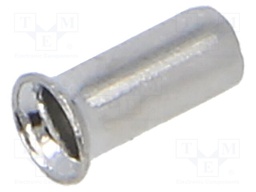 Tip: bootlace ferrule; non-insulated; copper; 1.5mm2; 5mm; tinned