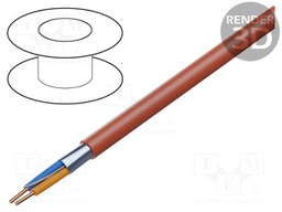 Wire: control cable; HTKSHekw FE180/PH120 E90; 2x2x1.8mm; 225V