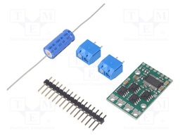 DC-motor driver; 40kHz; PWM; 15A; Uin mot: 5.5÷30V; Uin log: 5.5V