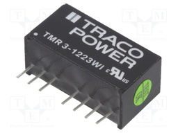 Converter: DC/DC; 3W; Uin: 4.5÷18V; Uout: 15VDC; Uout2: -15VDC; SIP8
