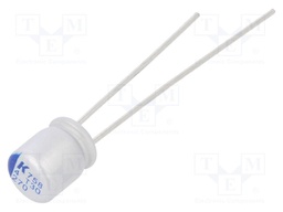 Polymer Aluminium Electrolytic Capacitor, 270 µF, 4 V, Radial Leaded, A758 Series, 0.02 ohm