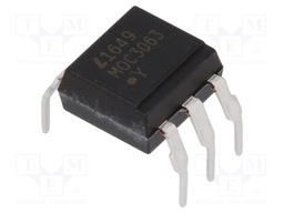 Optotriac; 5kV; Uout: 600V; zero voltage crossing driver; DIP6