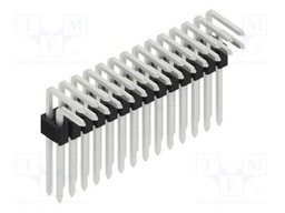 Connector: pin strips; pin header; male; PIN: 28; 1.27mm; THT; 2x14