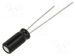 Supercapacitor; THT; 500mF; 2.7VDC; -10÷30%; Ø5x12mm; 570mΩ; 1uA