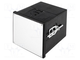 Enclosure: panel; X: 96mm; Y: 96mm; Z: 109.5mm; black; Series: Uninorm