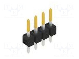 Connector: pin strips; pin header; male; PIN: 4; 2.54mm; THT; 1x4