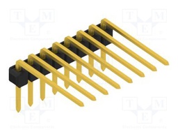 Connector: pin strips; pin header; male; PIN: 8; 2.54mm; THT; 1x8