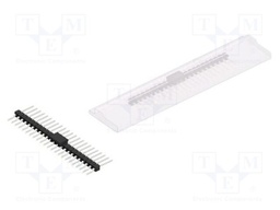 Connector: pin strips; pin header; male; PIN: 23; 2.54mm; SMT; 1x23