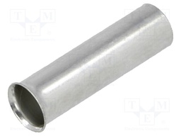 Bootlace ferrule; non-insulated; copper; 10mm2; 18mm; tinned