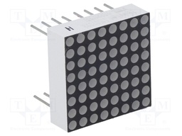 Display: LED; matrix; 8x8; blue; 15÷30mcd; cathode; 20x20mm; 3.2÷4V