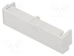 Terminal cover; w/o holes; grey