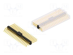 Connector: pin strips; pin header; male; PIN: 40; 2.54mm; SMT; 2x20
