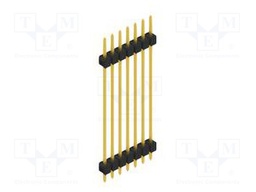 Connector: pin strips; pin header; male; PIN: 7; 2.54mm; THT; 1x7