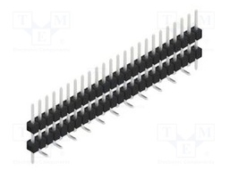 Connector: pin strips; pin header; male; PIN: 24; 2.54mm; SMT; 1x24