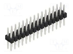 Connector: pin strips; pin header; male; PIN: 30; 2.54mm; THT; 2x15