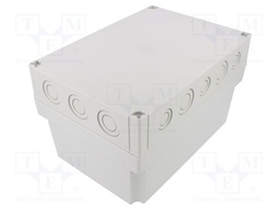 Enclosure: multipurpose; X: 180mm; Y: 255mm; Z: 150mm; MNX; grey; IK08