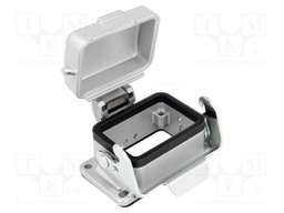Enclosure: for HDC connectors; C146; size E6; with latch; IP65