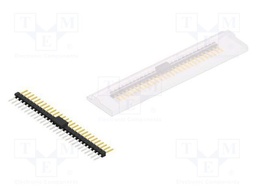 Connector: pin strips; pin header; male; PIN: 28; 2.54mm; SMT; 1x28
