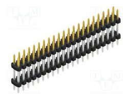 Connector: pin strips; pin header; male; PIN: 42; 2mm; THT; 2x21