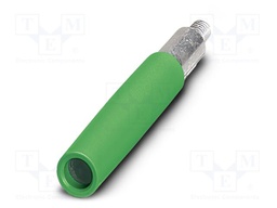 Test socket; screw terminal; PA; ways: 1; W: 6mm; H: 6mm; Body: green