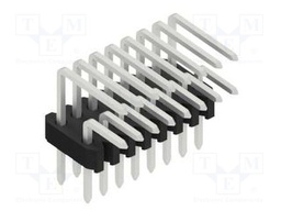 Connector: pin strips; pin header; male; PIN: 16; 1.27mm; THT; 2x8