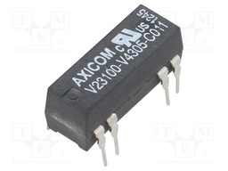 Relay: reed; SPDT; Ucoil: 5VDC; 1.2A; max.175VDC; 3W; Rcoil: 200Ω