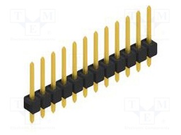 Connector: pin strips; pin header; male; PIN: 12; 2.54mm; THT; 1x12
