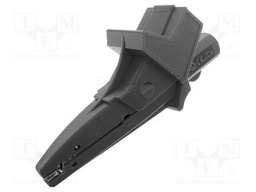 Crocodile clip; 20A; 1kVDC; black; Grip capac: max.25mm