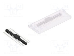 Connector: pin strips; pin header; male; PIN: 15; 2.54mm; SMT; 1x15
