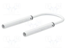 Test lead; 32A; insulated; Urated: 1kV; Len: 1m; white