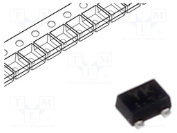 Transistor: P-MOSFET; unipolar; -20V; -0.2A; Idm: -0.8A; 150mW