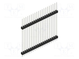 Connector: pin strips; pin header; male; PIN: 20; 2.54mm; THT; 1x20