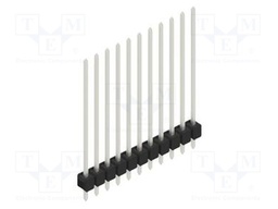 Connector: pin strips; pin header; male; PIN: 11; 2.54mm; THT; 1x11