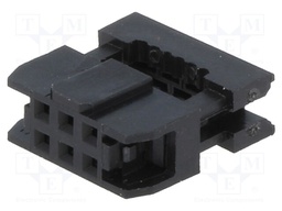 Plug; IDC; female; PIN: 6; IDC; for ribbon cable; 1mm; gold-plated